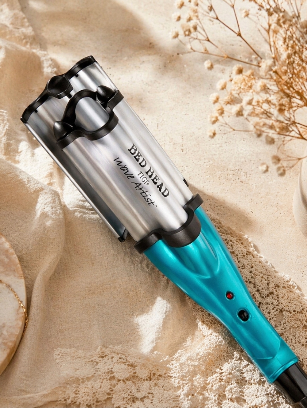 Bed Head TIGI Wave Artist Beach Waves Curling Waving Iron Teal Defrizz Shine